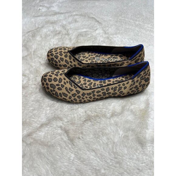Rothy’s leopard print ballet flats women shoe size 9.5 - Picture 7 of 8